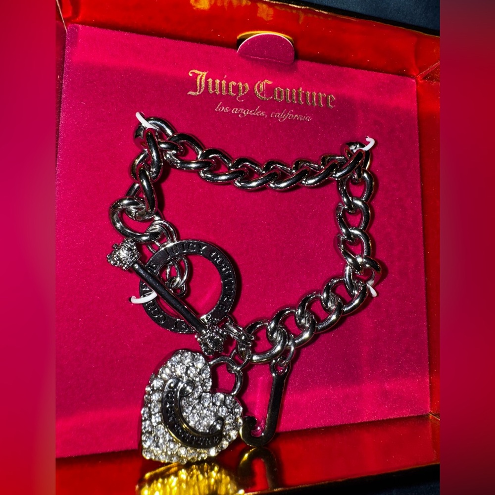 Juicy Couture Silver Bracelet with Charms
